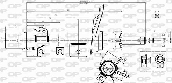 Open Parts SAB8646.31 - Амортизатор autospares.lv