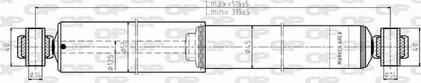 Open Parts SAB8655.32 - Амортизатор autospares.lv