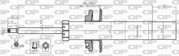 Open Parts SAB8604.31 - Амортизатор autospares.lv