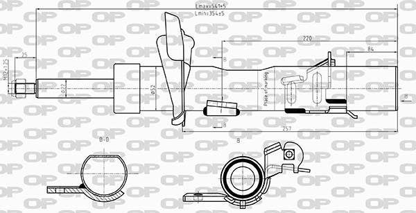 Open Parts SAB8607.31 - Амортизатор autospares.lv