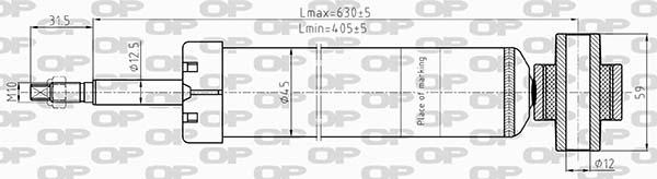 Open Parts SAB8611.32 - Амортизатор autospares.lv