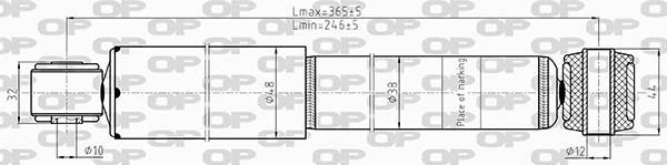 Open Parts SAB8613.32 - Амортизатор autospares.lv