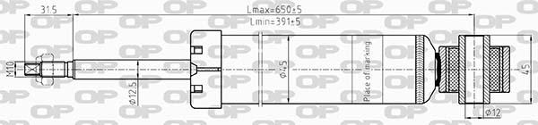 Open Parts SAB8612.32 - Амортизатор autospares.lv