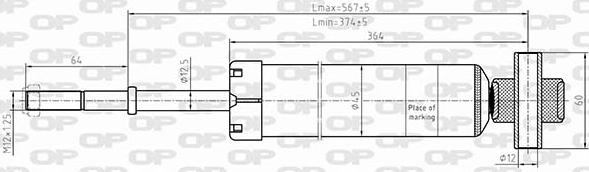 Open Parts SAB8629.32 - Амортизатор autospares.lv