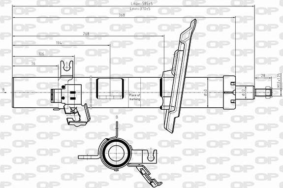 Open Parts SAB8624.31 - Амортизатор autospares.lv