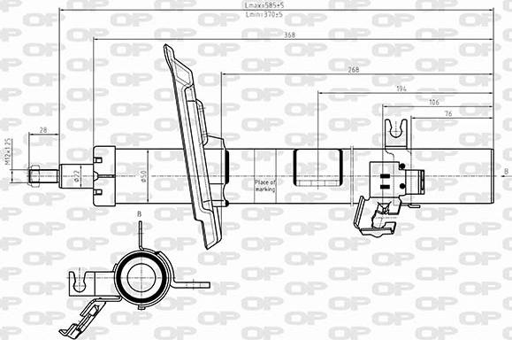 Open Parts SAB8625.31 - Амортизатор autospares.lv