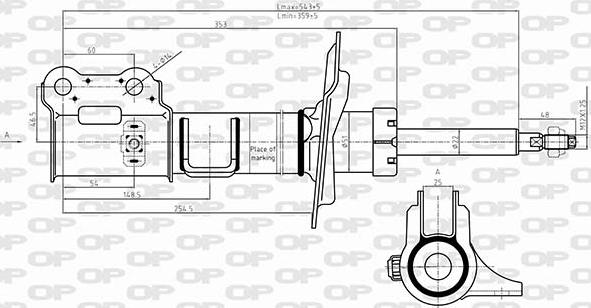 Open Parts SAB8627.31 - Амортизатор autospares.lv