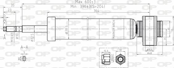 Open Parts SAB8094.32 - Амортизатор autospares.lv