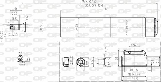 Open Parts SAB8095.11 - Амортизатор autospares.lv