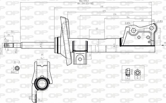 Open Parts SAB8041.31 - Амортизатор autospares.lv