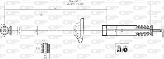 Open Parts SAB8048.32 - Амортизатор autospares.lv