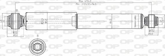 Open Parts SAB8059.32 - Амортизатор autospares.lv