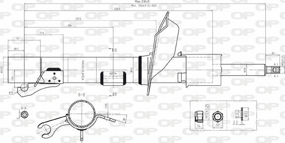 Open Parts SAB8060.31 - Амортизатор autospares.lv