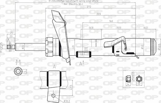 Open Parts SAB8061.31 - Амортизатор autospares.lv