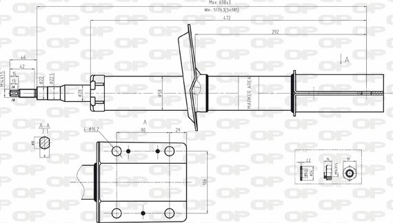 Open Parts SAB8062.31 - Амортизатор autospares.lv