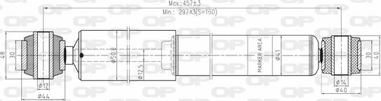 Open Parts SAB8006.32 - Амортизатор autospares.lv