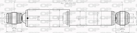 Open Parts SAB8002.32 - Амортизатор autospares.lv