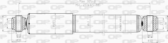 Open Parts SAB8007.32 - Амортизатор autospares.lv