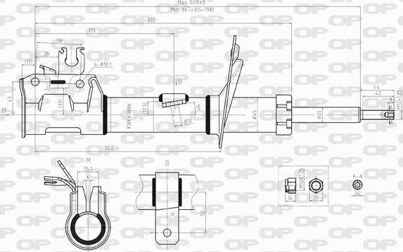 Open Parts SAB8010.31 - Амортизатор autospares.lv