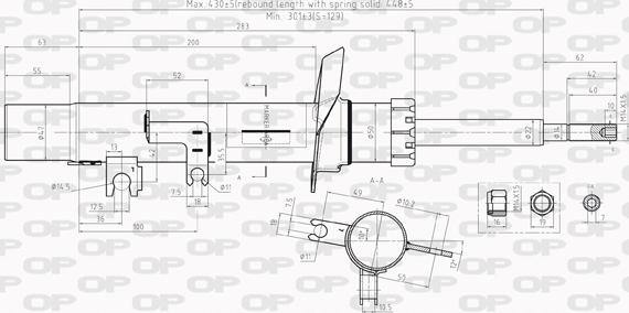 Open Parts SAB8011.31 - Амортизатор autospares.lv