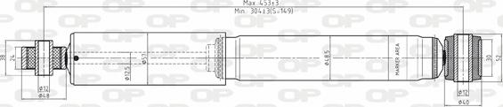 Open Parts SAB8089.32 - Амортизатор autospares.lv