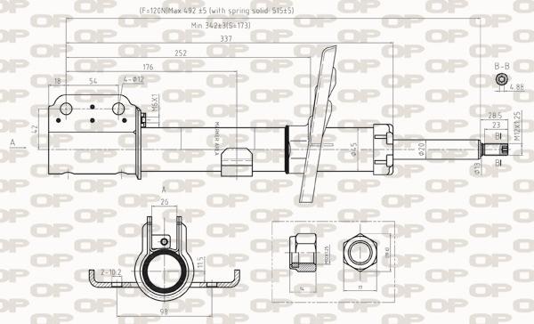 Open Parts SAB8035.31 - Амортизатор autospares.lv