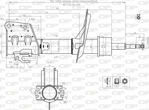 Open Parts SAB8021.31 - Амортизатор autospares.lv