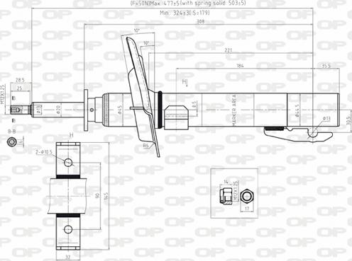 Open Parts SAB8028.31 - Амортизатор autospares.lv