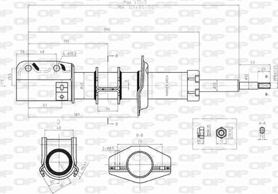 Open Parts SAB8023.11 - Амортизатор autospares.lv