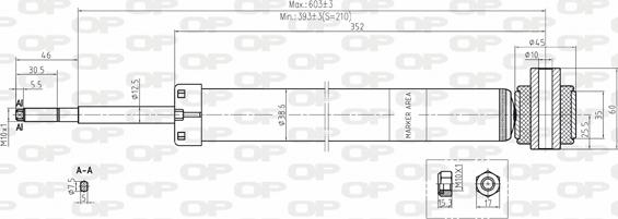 Open Parts SAB8079.32 - Амортизатор autospares.lv