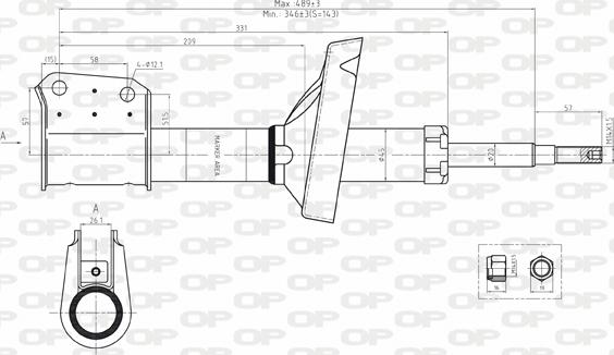 Open Parts SAB8074.31 - Амортизатор autospares.lv