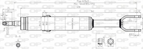 Open Parts SAB8070.31 - Амортизатор autospares.lv