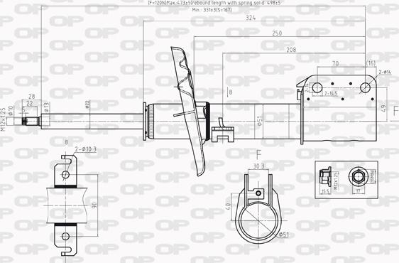 Open Parts SAB8196.31 - Амортизатор autospares.lv