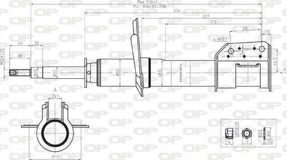 Open Parts SAB8145.31 - Амортизатор autospares.lv