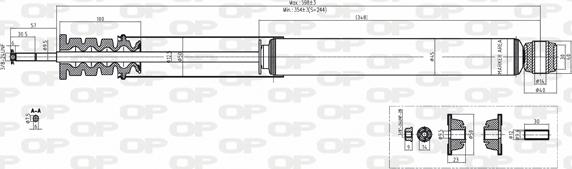 Open Parts SAB8155.32 - Амортизатор autospares.lv