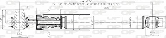 Open Parts SAB8156.32 - Амортизатор autospares.lv