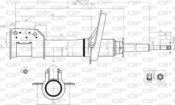 Open Parts SAB8157.31 - Амортизатор autospares.lv