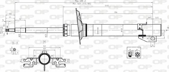 Open Parts SAB8104.31 - Амортизатор autospares.lv