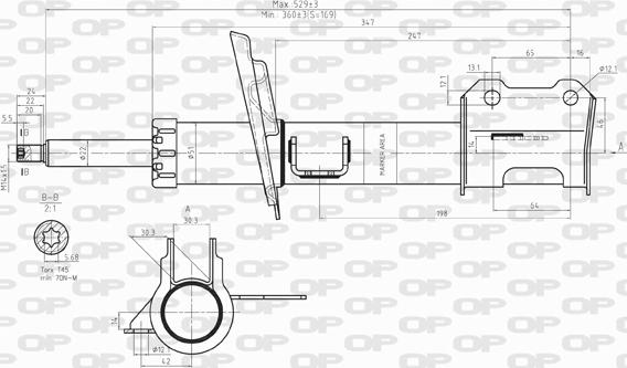 Open Parts SAB8106.31 - Амортизатор autospares.lv