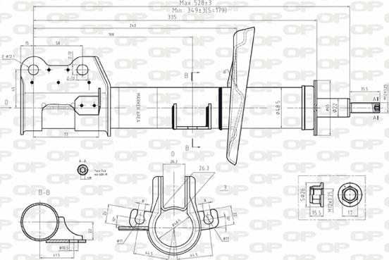 Open Parts SAB8101.31 - Амортизатор autospares.lv