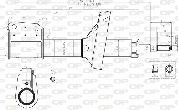 Open Parts SAB8185.31 - Амортизатор autospares.lv