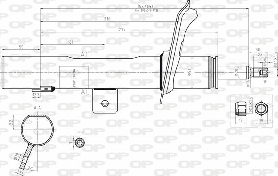 Open Parts SAB8180.31 - Амортизатор autospares.lv