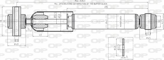 Open Parts SAB8136.32 - Амортизатор autospares.lv