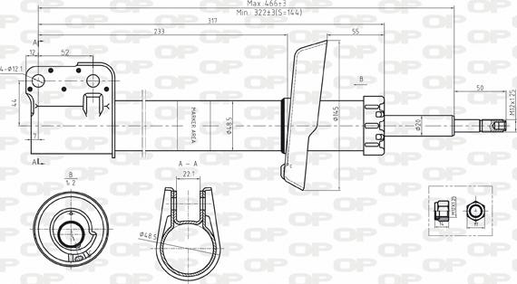 Open Parts SAB8130.31 - Амортизатор autospares.lv