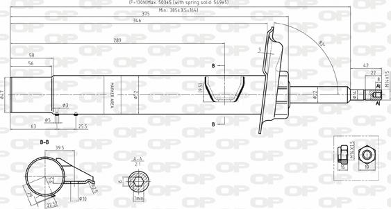 Open Parts SAB8138.31 - Амортизатор autospares.lv