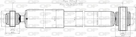 Open Parts SAB8132.32 - Амортизатор autospares.lv