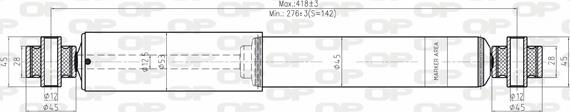 Open Parts SAB8179.32 - Амортизатор autospares.lv