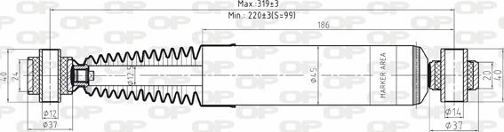 Open Parts SAB8175.32 - Амортизатор autospares.lv