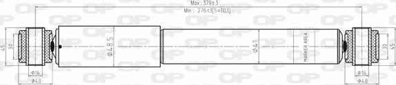 Open Parts SAB8171.12 - Амортизатор autospares.lv