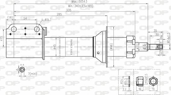 Open Parts SAB8172.11 - Амортизатор autospares.lv